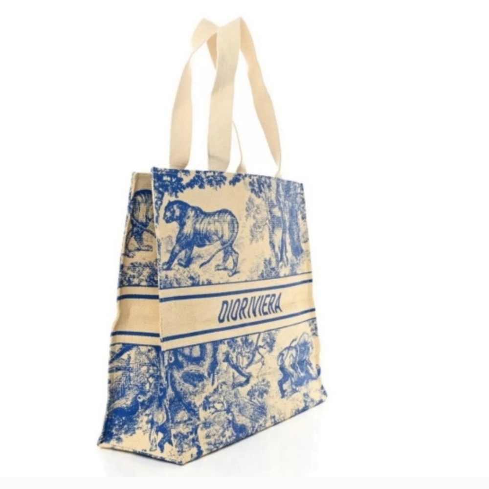 Christian Dior Straw Tote, New - Picture 2 of 9